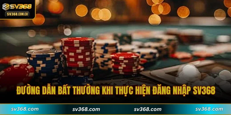 Đường dẫn bất thường khi thực hiện đăng nhập SV368